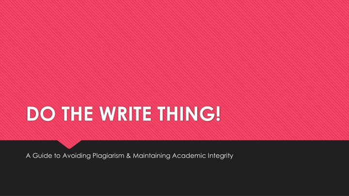 do the write thing