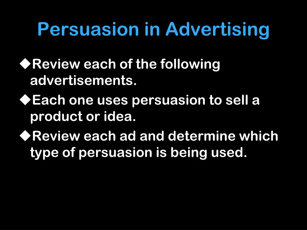 persuasion in advertising