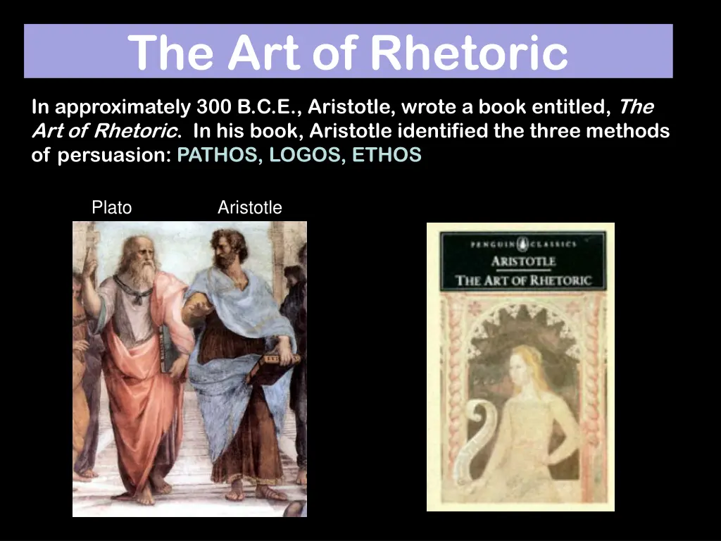 the art of rhetoric