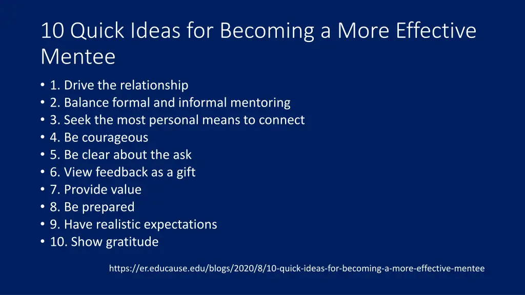 10 quick ideas for becoming a more effective