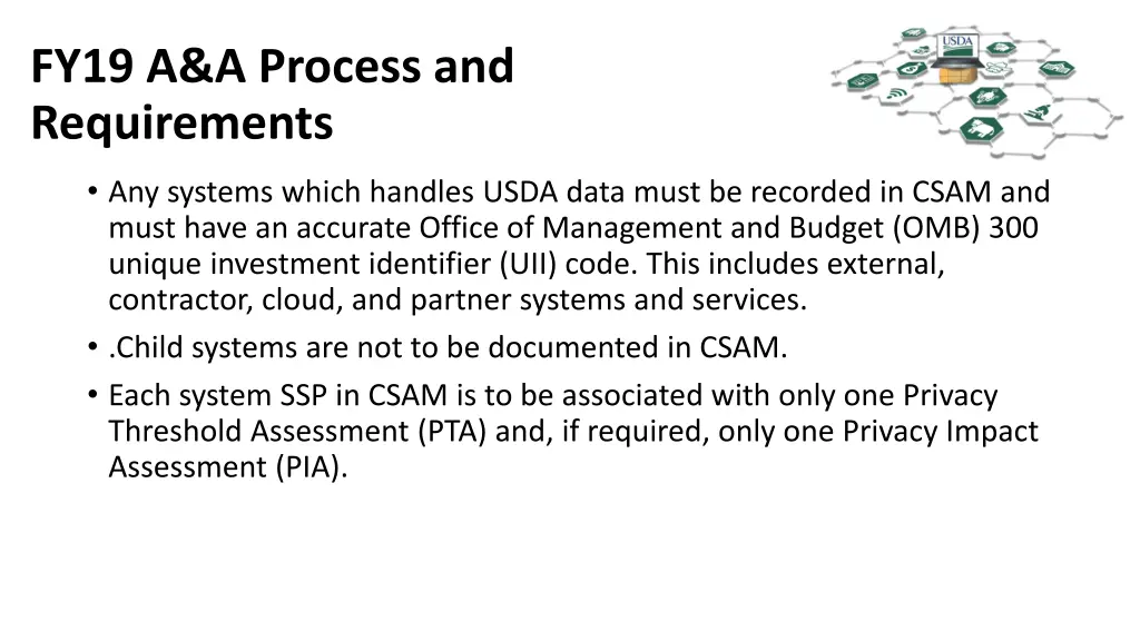 fy19 a a process and requirements