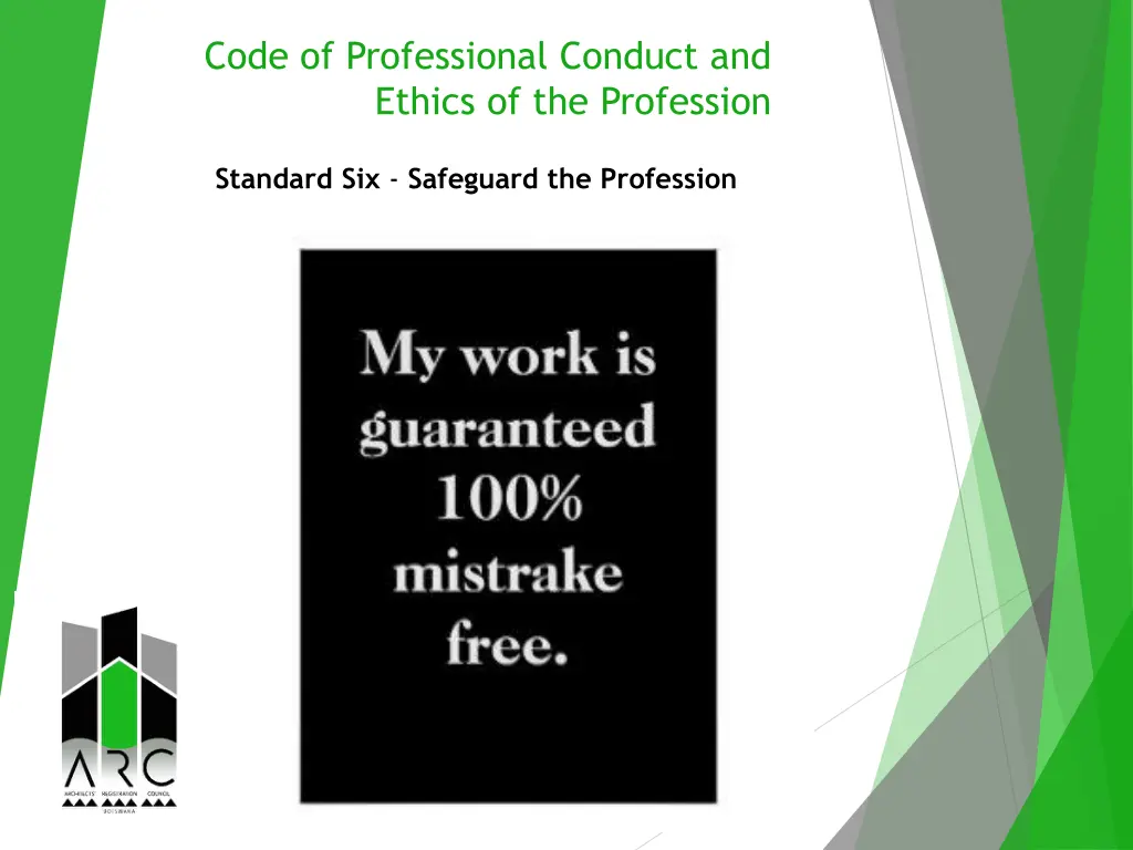 code of professional conduct and ethics 18