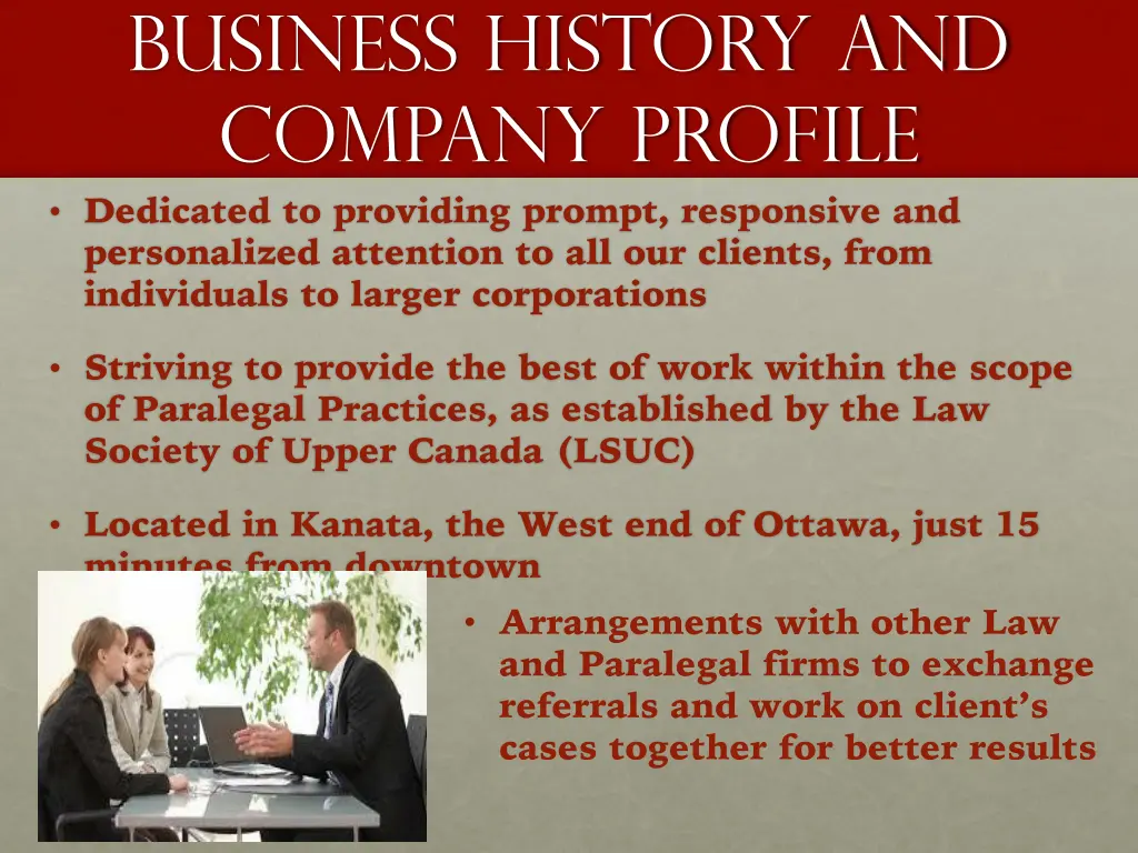 business history and company profile dedicated