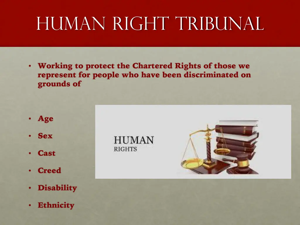 human right tribunal