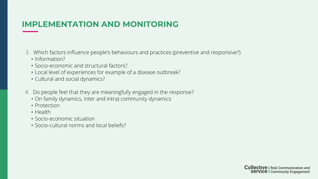 implementation and monitoring 1