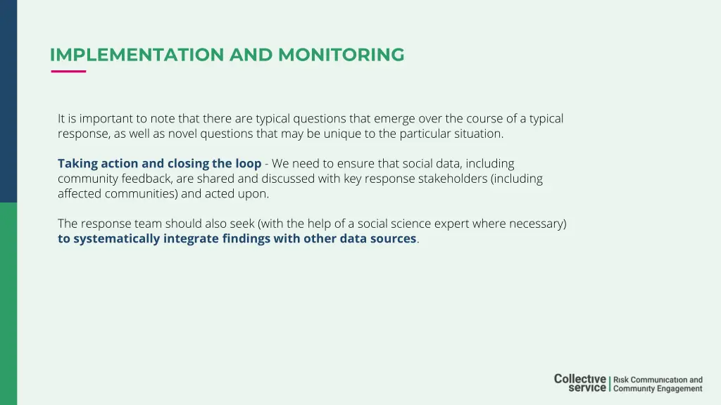 implementation and monitoring 2