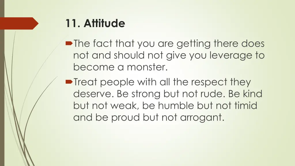 11 attitude