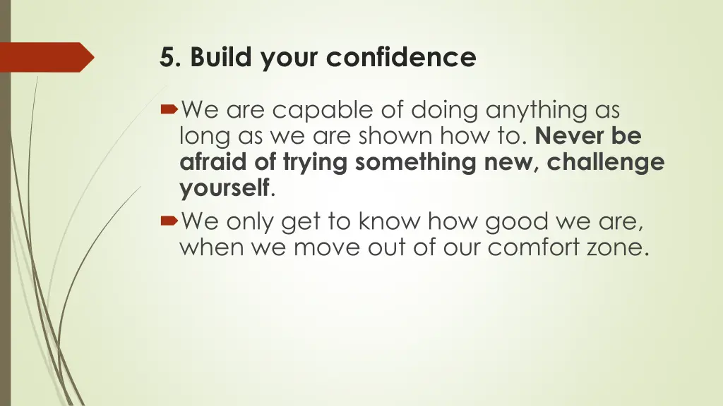 5 build your confidence