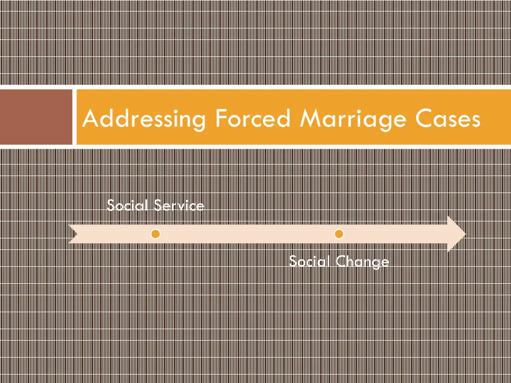 addressing forced marriage cases