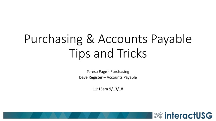 purchasing accounts payable tips and tricks