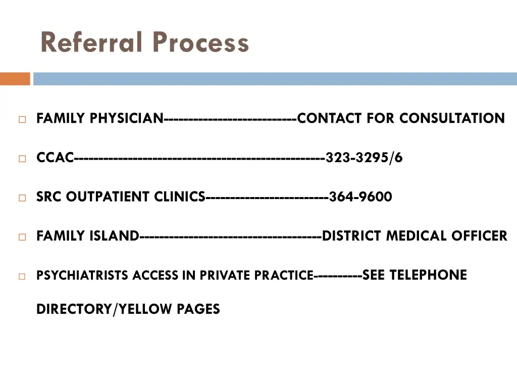 referral process