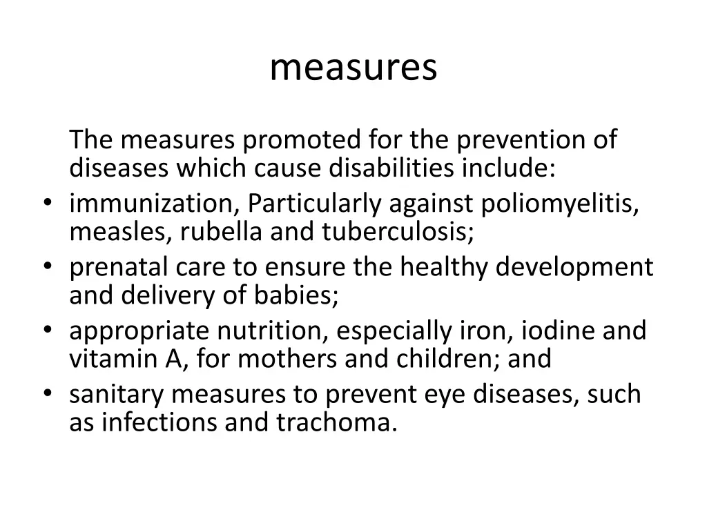 measures