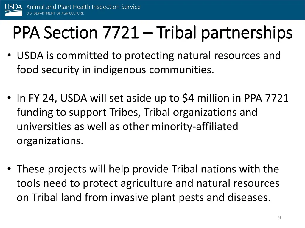 ppa section 7721 ppa section 7721 tribal