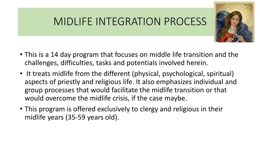 midlife integration process