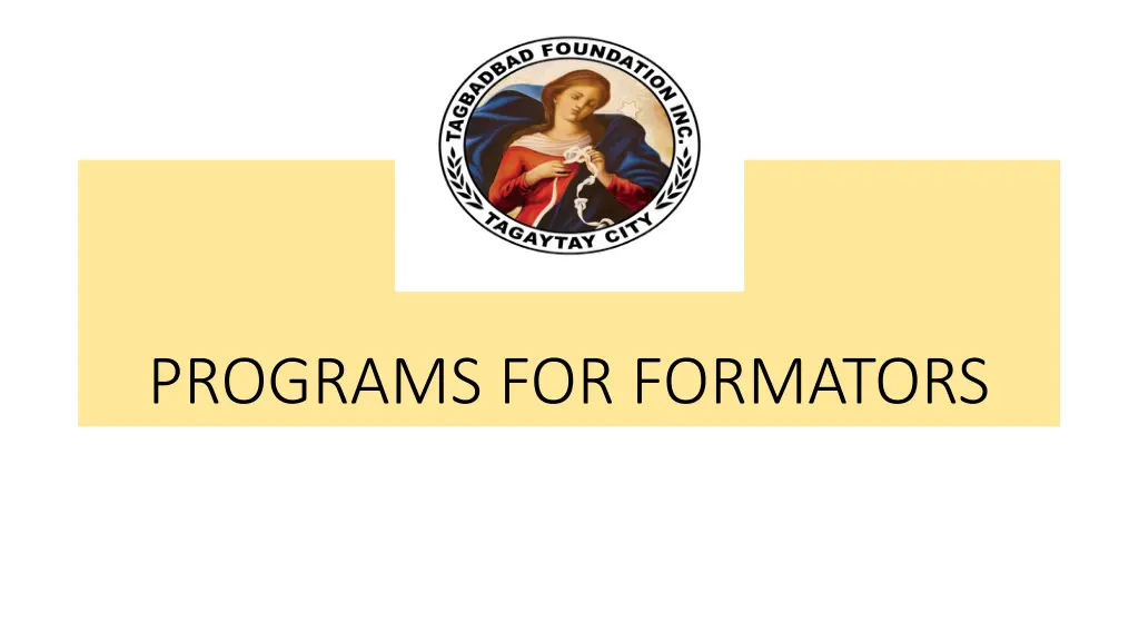 programs for formators