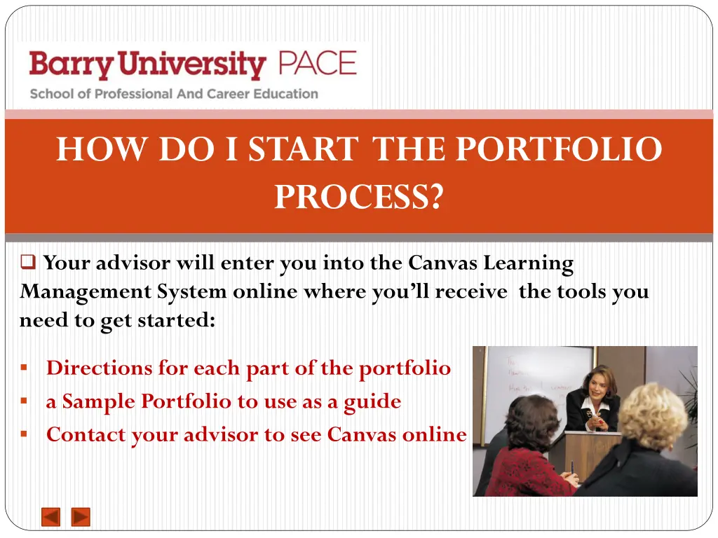 how do i start the portfolio process