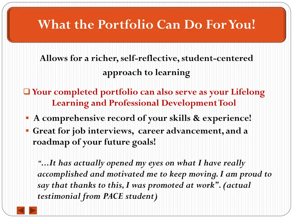 what the portfolio can do for you 2