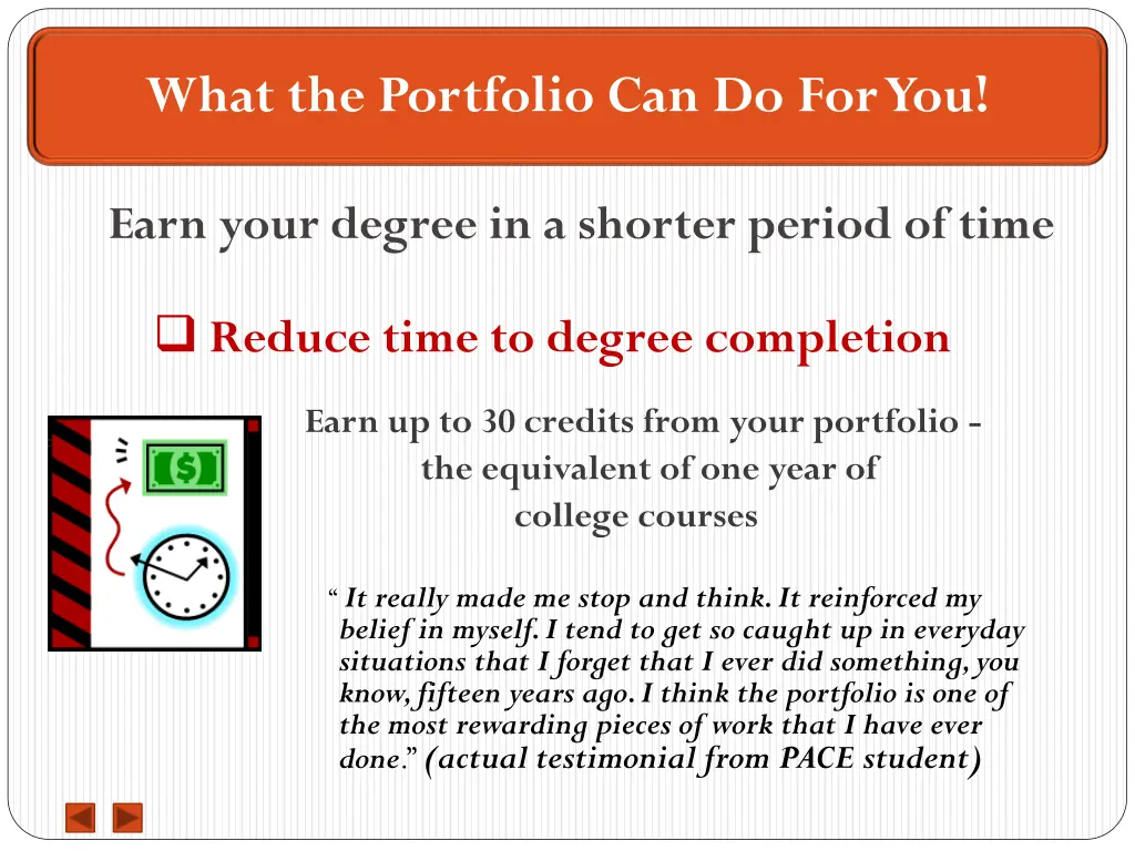 what the portfolio can do for you