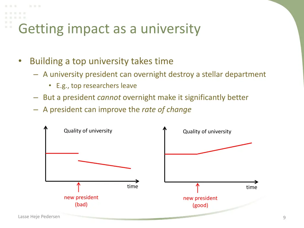 getting impact as a university