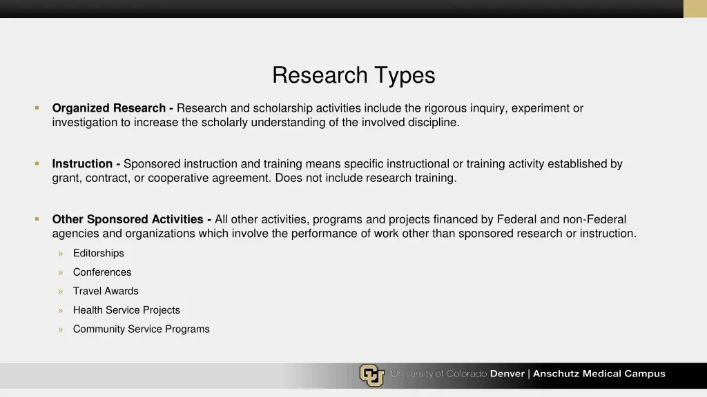 research types