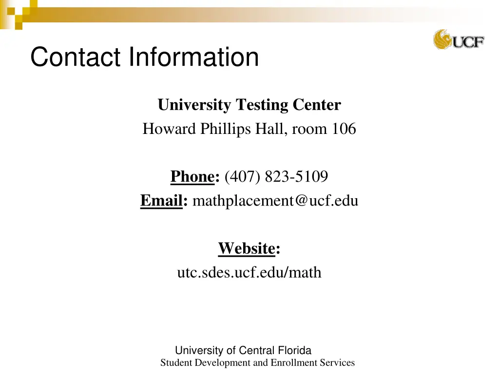 contact information