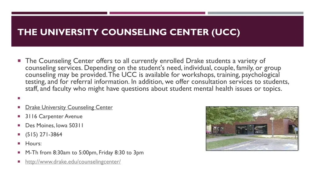 the university counseling center ucc