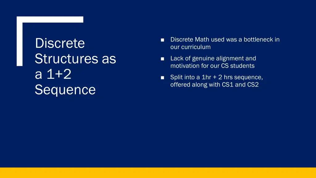 discrete structures as a 1 2 sequence