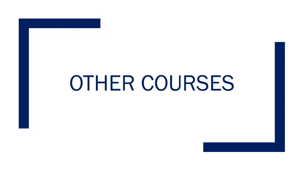 other courses