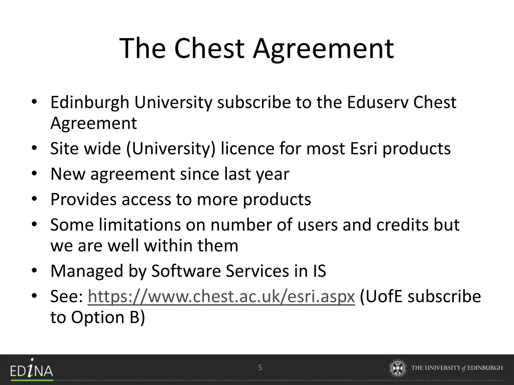 the chest agreement