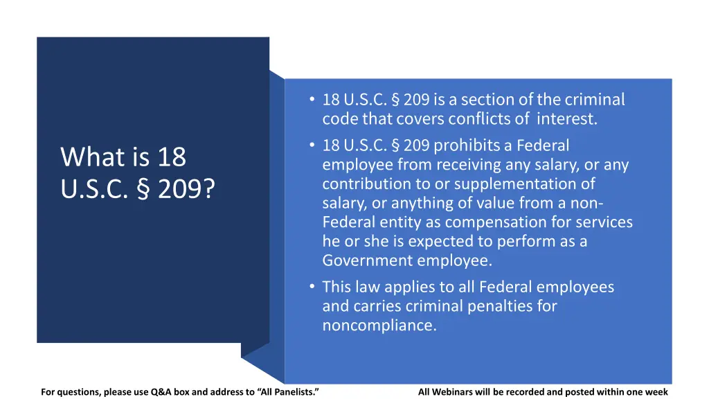 18 u s c 209 is a section of the criminal code