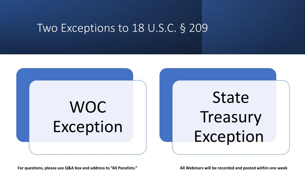 two exceptions to 18 u s c 209