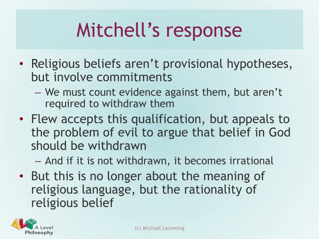 mitchell s response 1