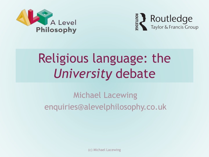 religious language the university debate