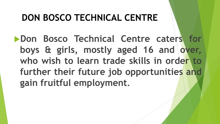 don bosco technical centre