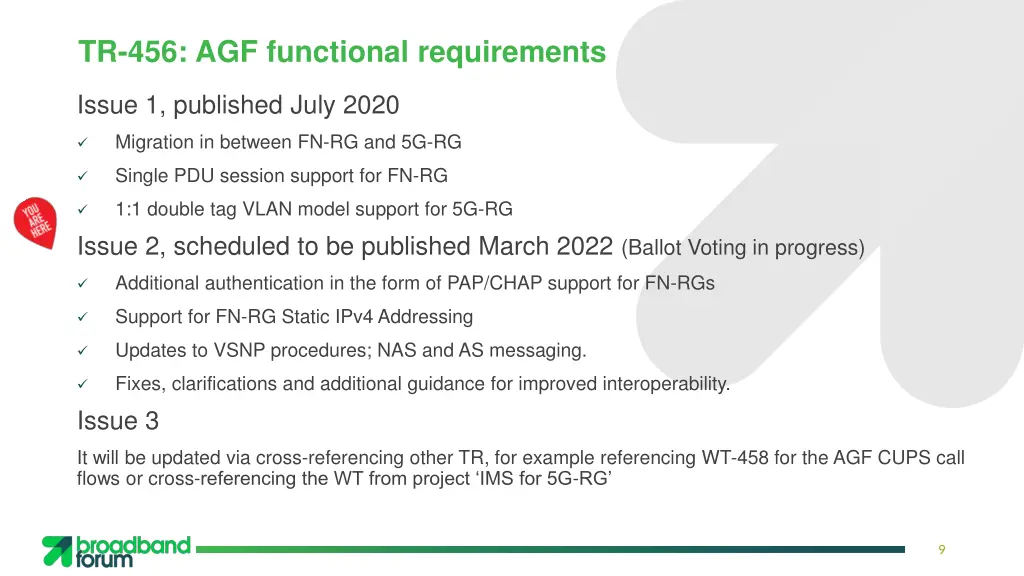 tr 456 agf functional requirements