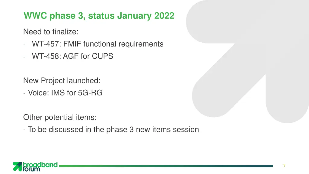 wwc phase 3 status january 2022