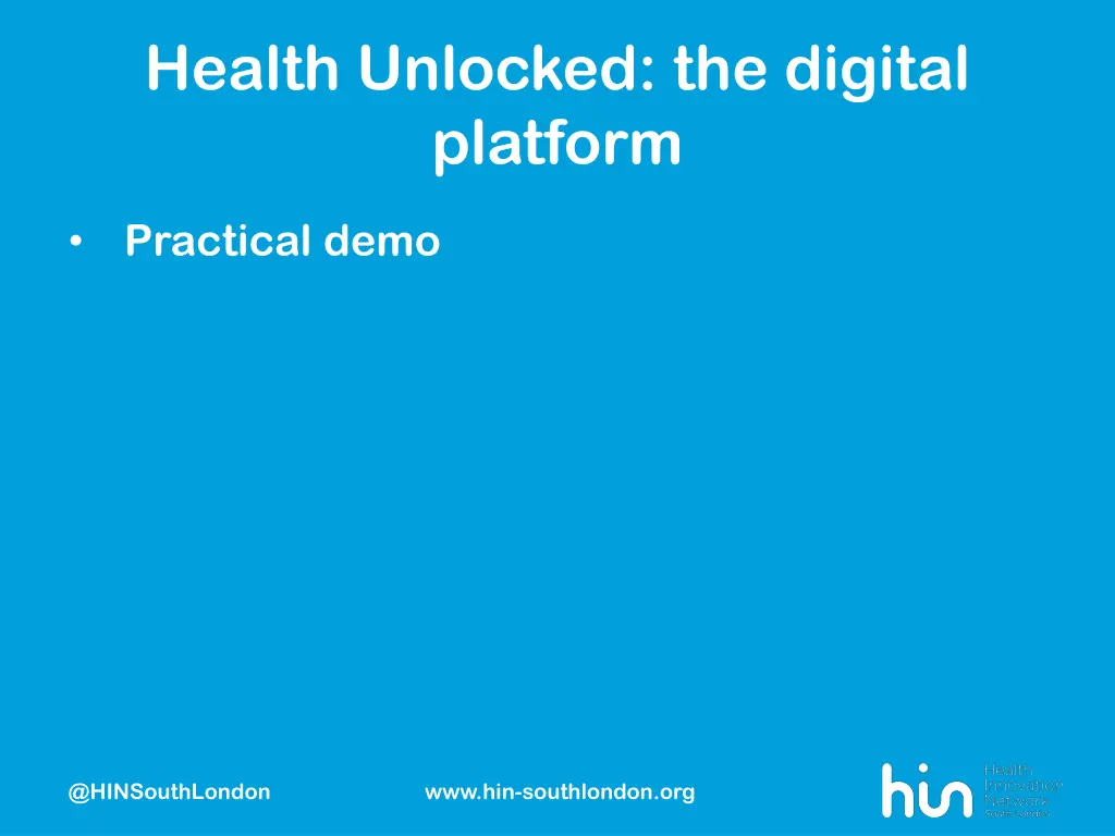 health unlocked the digital platform