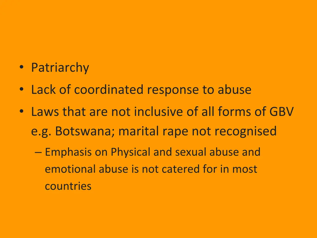 patriarchy lack of coordinated response to abuse