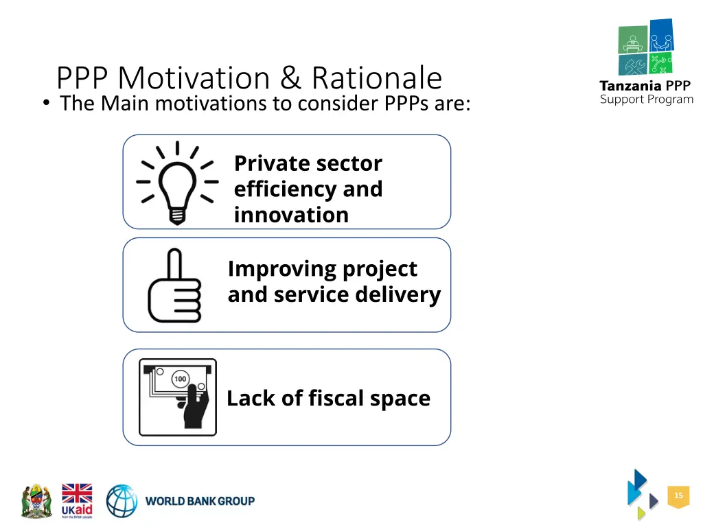 ppp motivation rationale the main motivations