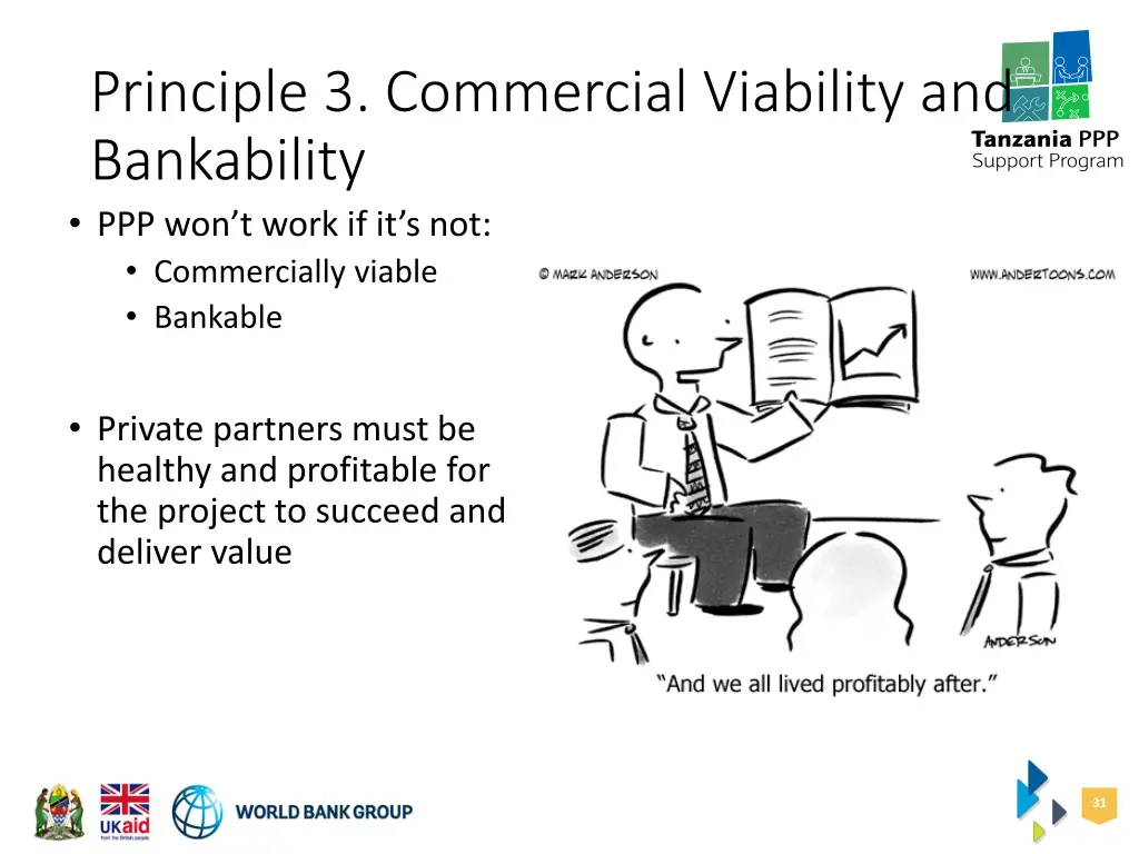 principle 3 commercial viability and bankability