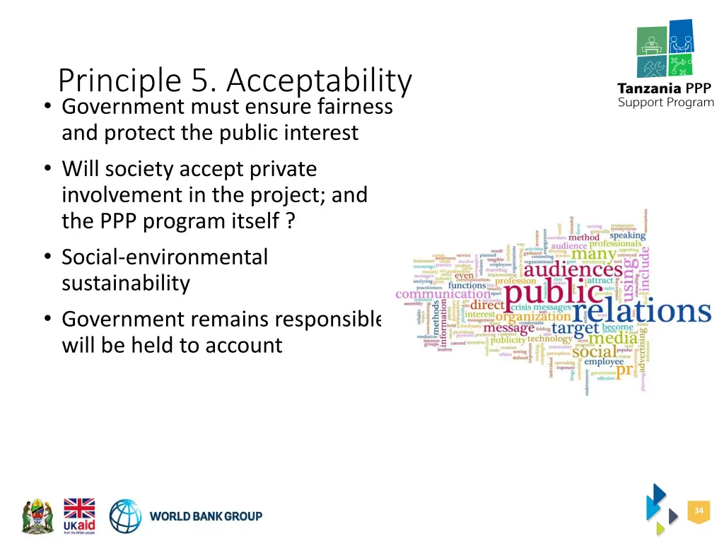 principle 5 acceptability government must ensure