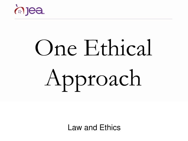 one ethical approach