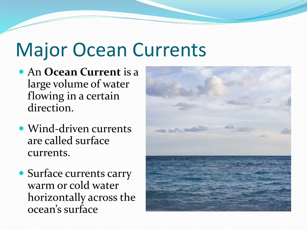 major ocean currents an ocean current is a large