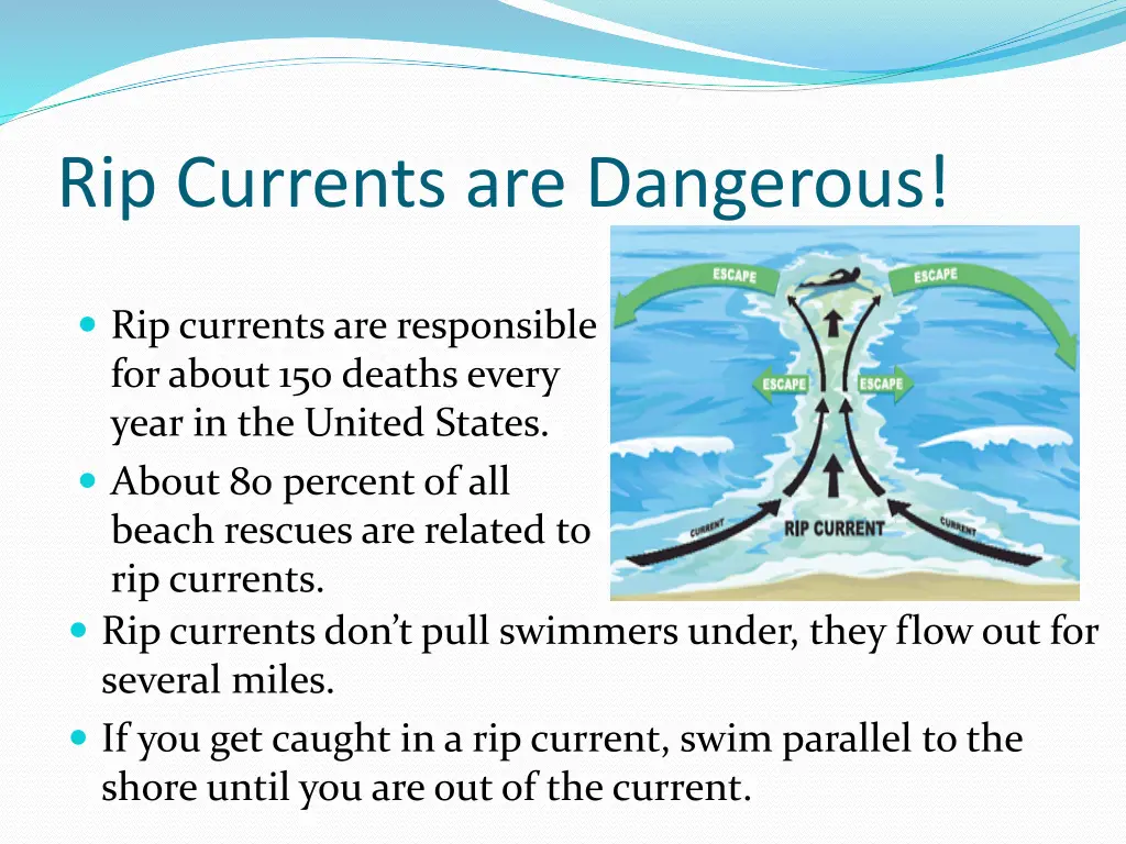 rip currents are dangerous