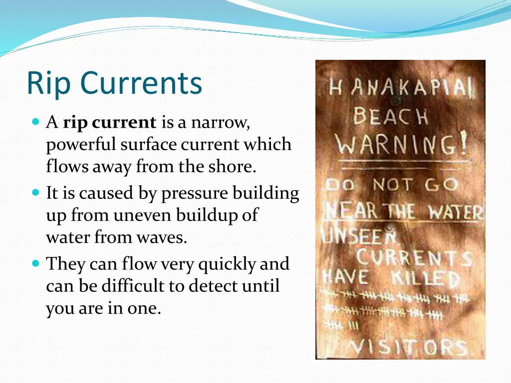 rip currents