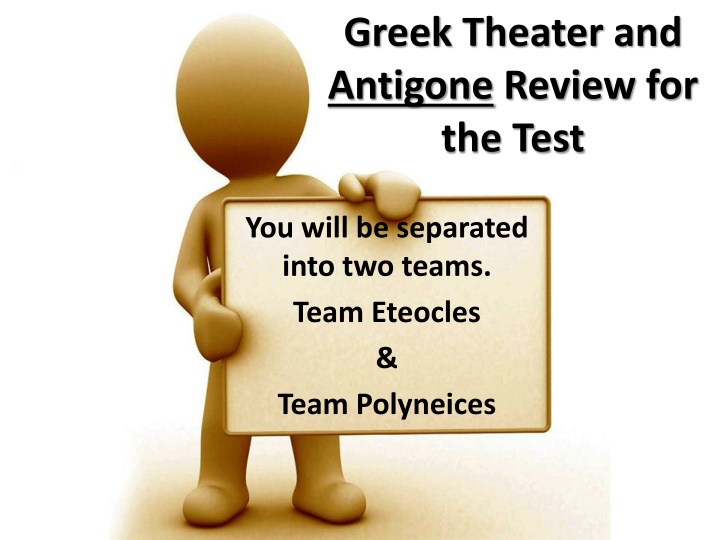 greek theater and antigone review for the test