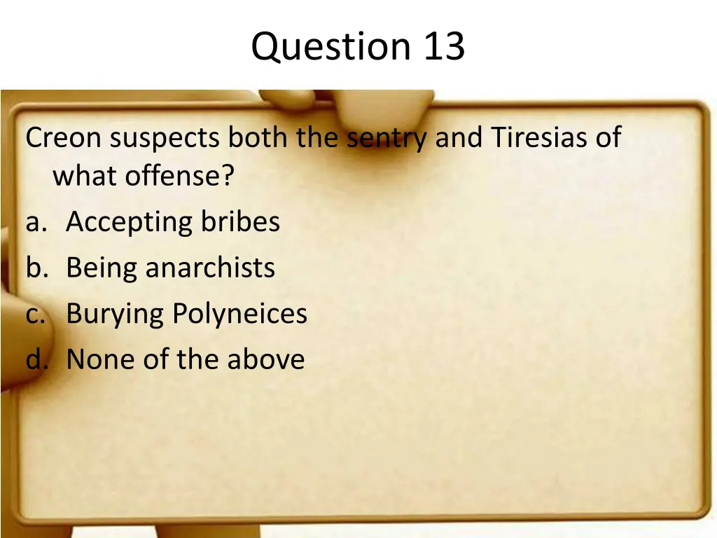 question 13