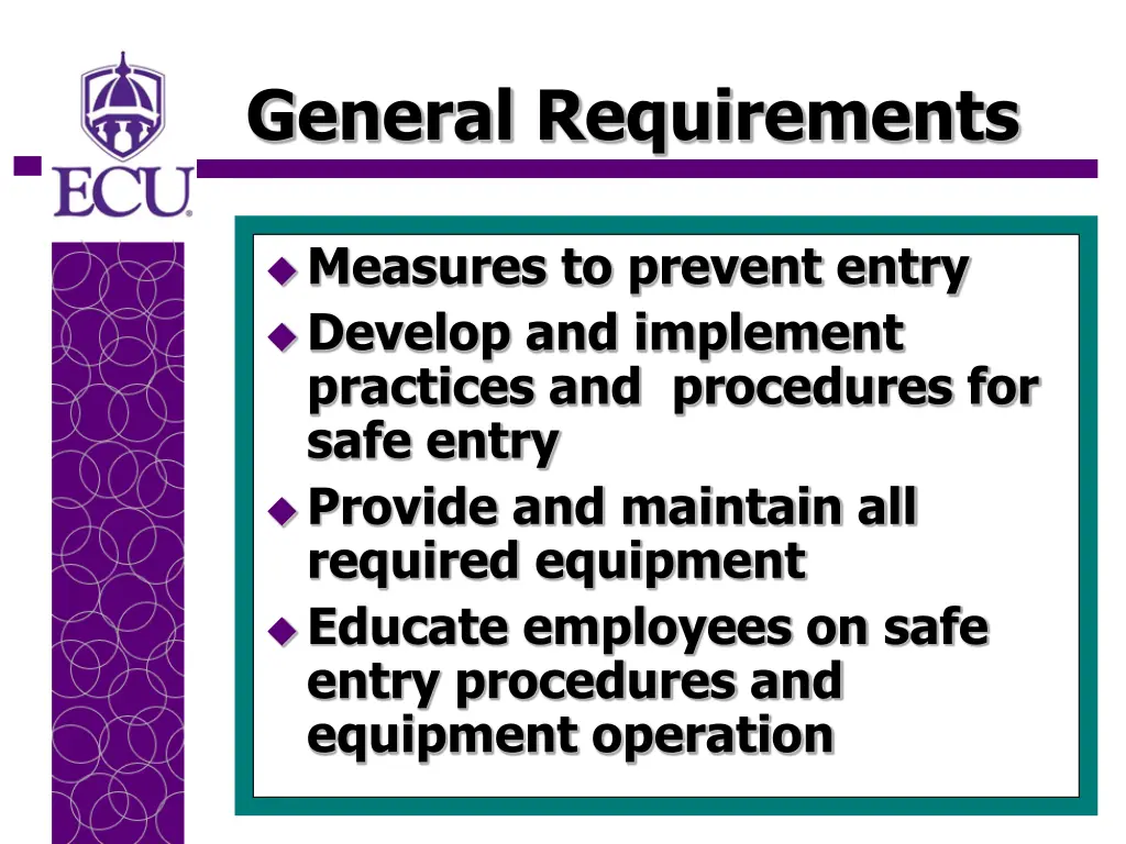 general requirements 1