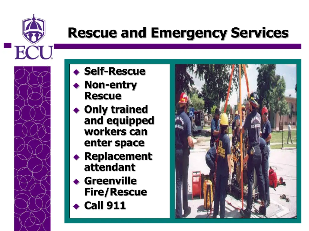 rescue and emergency services