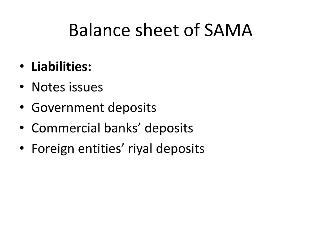 balance sheet of sama